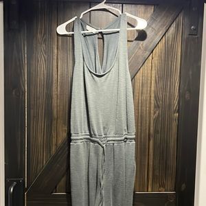 Maurices Green/grey 24/7 jumpsuit with cuffed ankles